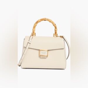 Authentic Kate Spade Katy Textured Leather Bamboo Medium Top-handle Bag (NWT)